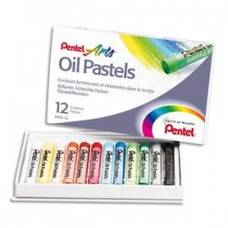 PENTEL  Boite de 12 Pastels...