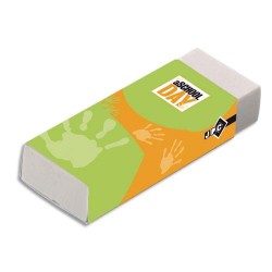 Gomme plastique blanche...