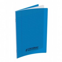 OXFORD Cahier Conquérant Classique 48 pages Grands Carreaux 17x22 90g Couverture polypro bleu
