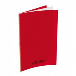 OXFORD Cahier Conquérant Classique 48 pages Grands Carreaux 24x32 90g Couverture polypro rouge