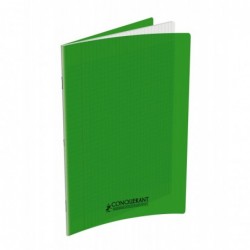 OXFORD Cahier Conquérant Classique 48 pages Grands Carreaux 24x32 90g Couverture polypro vert