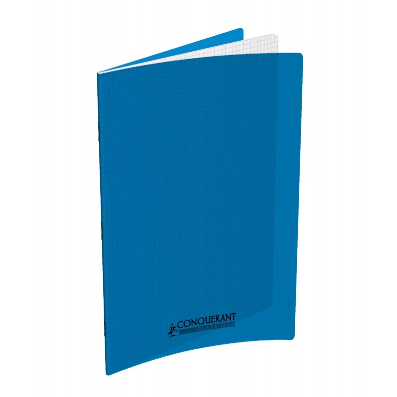 OXFORD Cahier Conquérant Classique 96 pages Petits Carreaux 24x32 90g Couverture polypro bleu