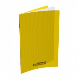 OXFORD Cahier Conquérant Classique 96 pages Petits Carreaux 24x32 90g Couverture polypro jaune