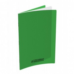 OXFORD Cahier Conquérant Classique 96 pages Petits Carreaux 24x32 90g Couverture polypro vert