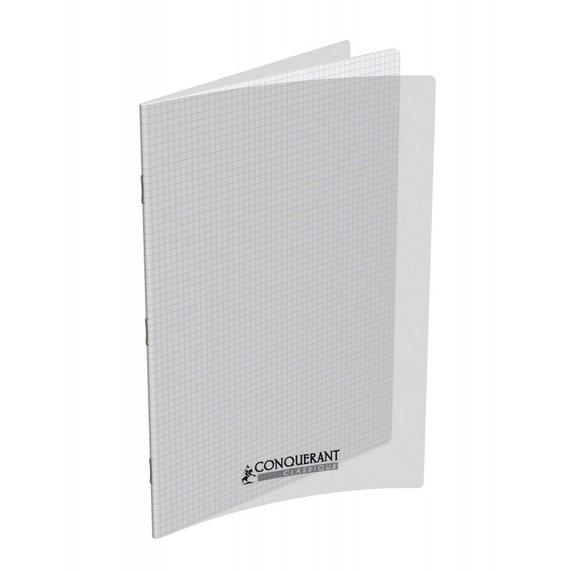OXFORD Cahier Conquérant Classique 96 pages Petits Carreaux 24x32 90g Couverture polypro incolore