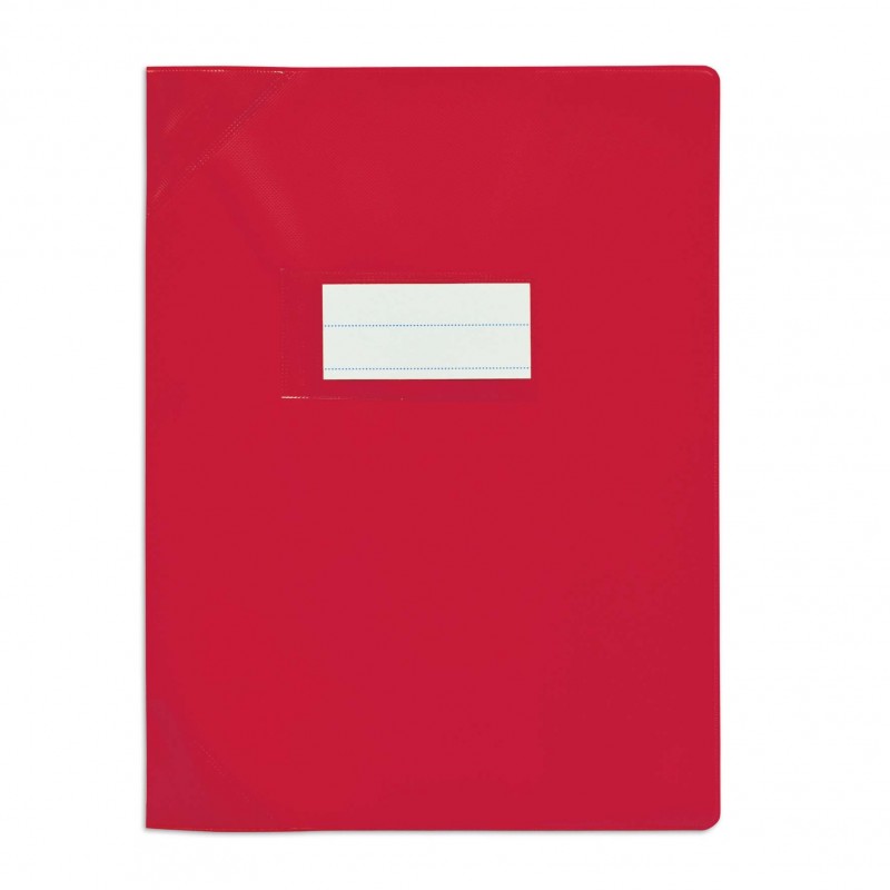ELBA Protège-cahier 17x22cm Strong Line opaque 15/100 + renforcés (30/100). Coloris rouge