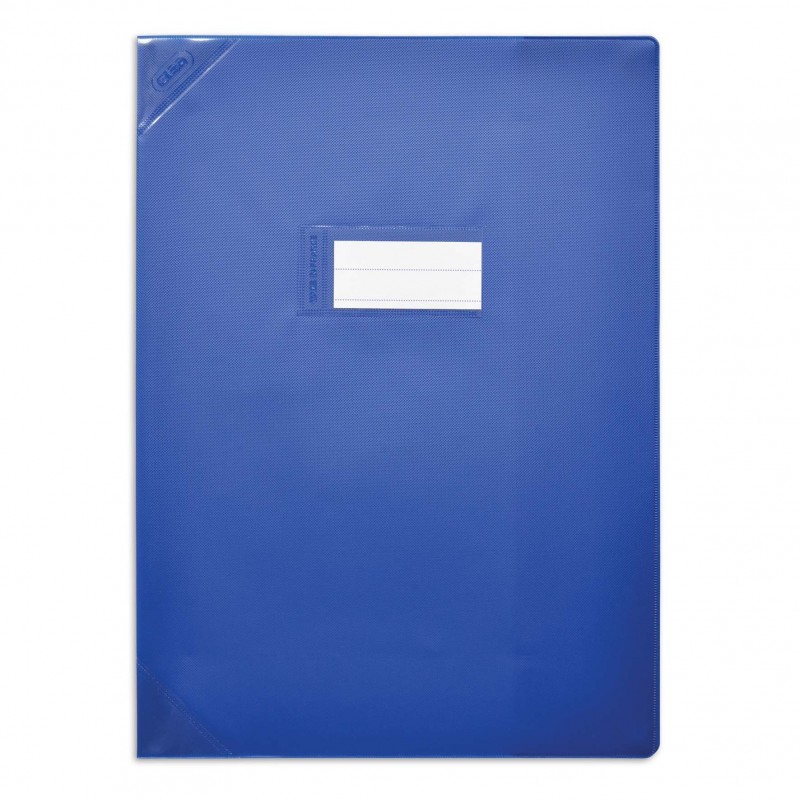 ELBA Protège-cahier 24x32cm Strong Line opaque 15/100 + renforcés (30/100). Coloris bleu
