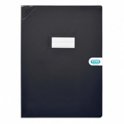 ELBA Protège-cahier 24x32cm Strong Line opaque 15/100 + renforcés (30/100). Coloris noir