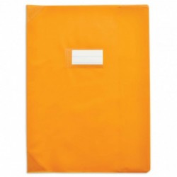 ELBA Protège-cahier 24x32cm Strong Line opaque 15/100 + renforcés (30/100). Coloris orange