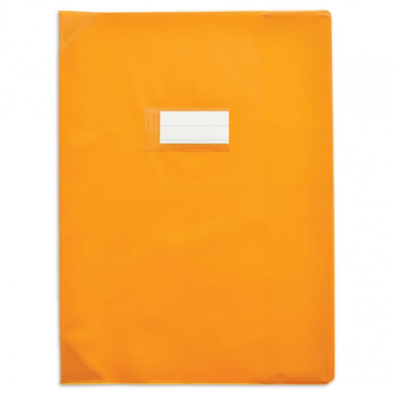 ELBA Protège-cahier 24x32cm Strong Line opaque 15/100 + renforcés (30/100). Coloris orange