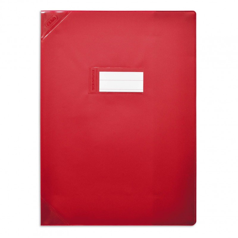ELBA Protège-cahier 24x32cm Strong Line opaque 15/100 + renforcés (30/100). Coloris rouge