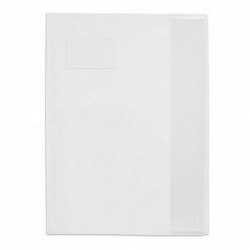 ELBA Protège cahier en PVC Standard Grain Lisse 12/100 - Format 24x32cm - Incolore