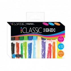 Boite de 12 pastels à l'huile assortis