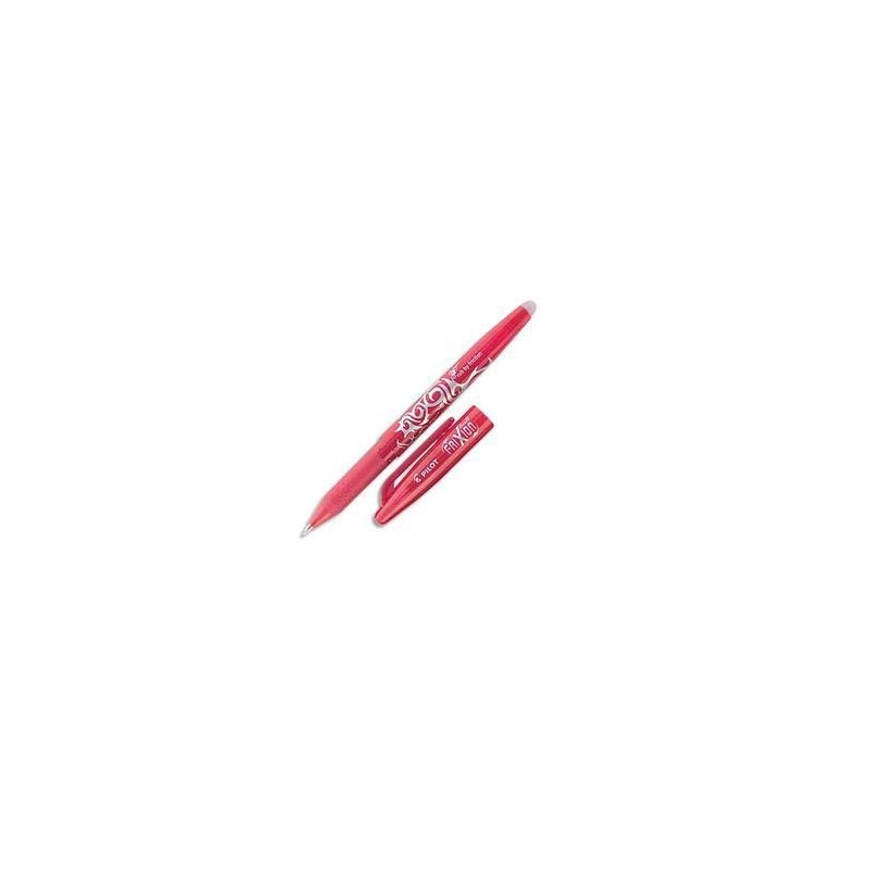 PILOT Stylo à bille encre gel (s'efface à l'aide de la gomme en bout de stylo) FRIXION coloris rouge