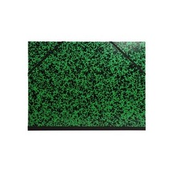 EXACOMPTA Carton à dessin Annonay avec élastiques 26x33 cm - Pour formats A4 et 24x32 cm Vert