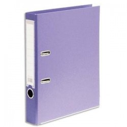 Classeur à levier en polypropylène intérieur/extérieur. Dos 5 cm. Format A4. Coloris lilas